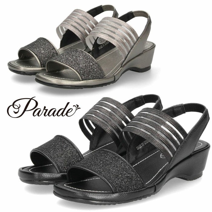 サンダル レディース 疲れない ウェッジソール ストラップ コンフォートサンダル おしゃれ ヒール 歩きやすい 履きやすい 靴 パレード 5161 Parade
