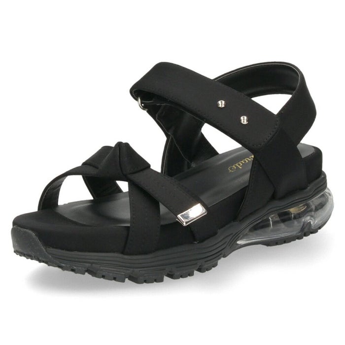 サンダル レディース 靴 スポーツサンダル 厚底 エアクッション ストラップ スポサン リボンデザイン 歩きやすい パレード 1498WK Parade