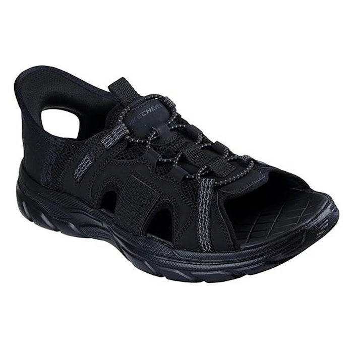 スケッチャーズ スリップインズ メンズ サンダル リヴォルテッド メリック フィッシャーマンサンダル 黒 茶 ブラック ダークブラウン SKECHERS Slip-ins REVOLTED SS MERRICK 205181