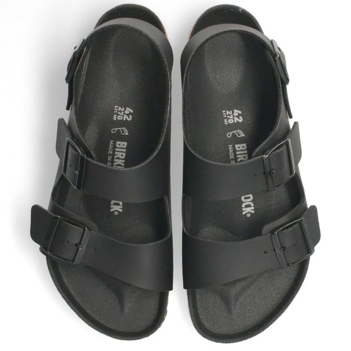 ビルケンシュトック ミラノ BS メンズ サンダル フットベッド ストラップ レギュラー ブラック BIRKENSTOCK Milano BS 1024997