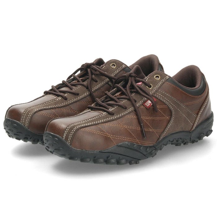 メンズ カジュアルシューズ スニーカー 靴 低反発 快適 歩きやすい  デイリーユース ブラック ブラウン EDWIN エドウィン EDM-6100