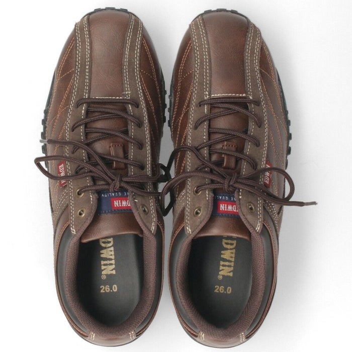 メンズ カジュアルシューズ スニーカー 靴 低反発 快適 歩きやすい  デイリーユース ブラック ブラウン EDWIN エドウィン EDM-6100