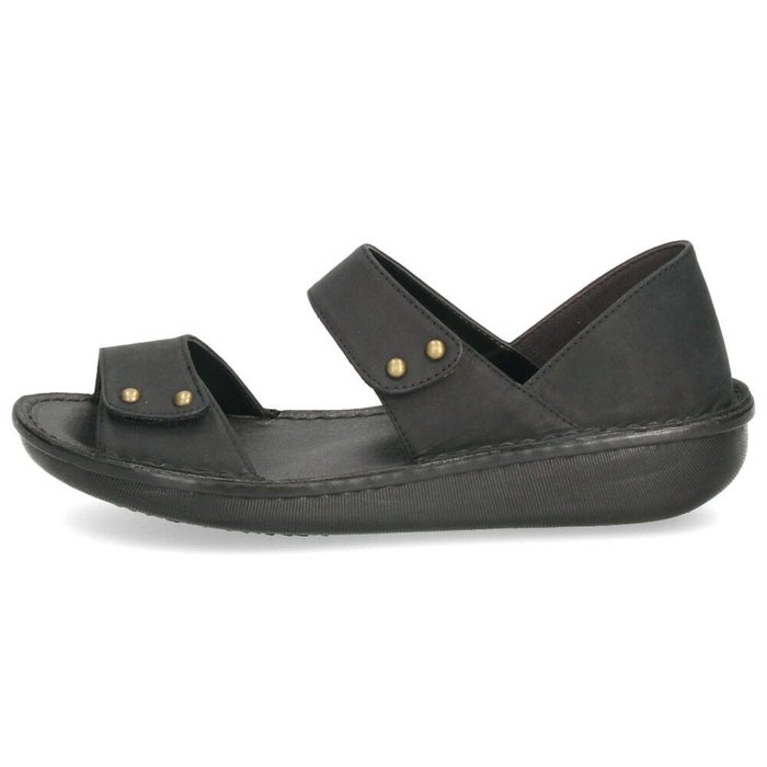 サンダル レディース 疲れない 本革 厚底 コンフォートサンダル 幅広 甲高 軽量 ローヒール 黒 8868 かかとが踏める 2way ミュール オープントゥ レザー ニコ 靴 NICO 日本製