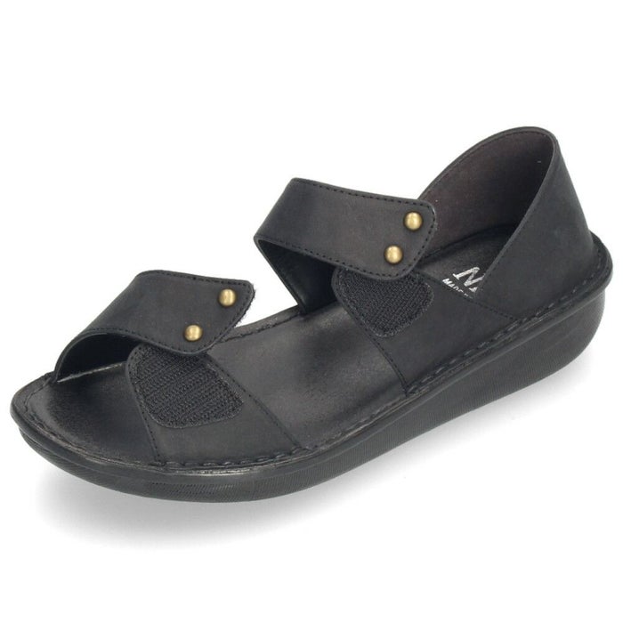 サンダル レディース 疲れない 本革 厚底 コンフォートサンダル 幅広 甲高 軽量 ローヒール 黒 8868 かかとが踏める 2way ミュール オープントゥ レザー ニコ 靴 NICO 日本製