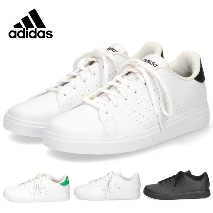 アディダス スニーカー ジュニア キッズ レディース 白 adidas アドバンコート ベース 2.0 J IH8123 ID3889 IE8688 ID3888 ホワイト シューズ 通学 通勤 普段履き カジュアル 靴 adidas