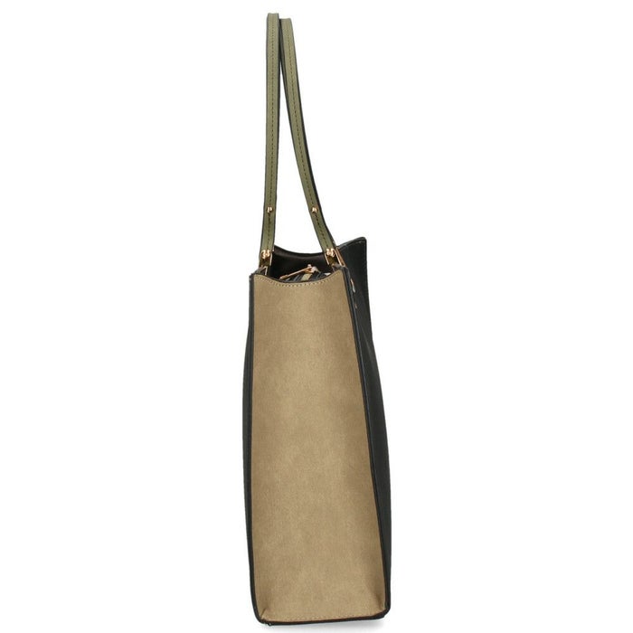 トートバッグ レディース 大きめ 通勤 通学 A4 ファスナー付き 仕切り 自立 肩掛け おしゃれ きれいめ バッグ 大容量 黒 37882T ラムモード LAMBMODE