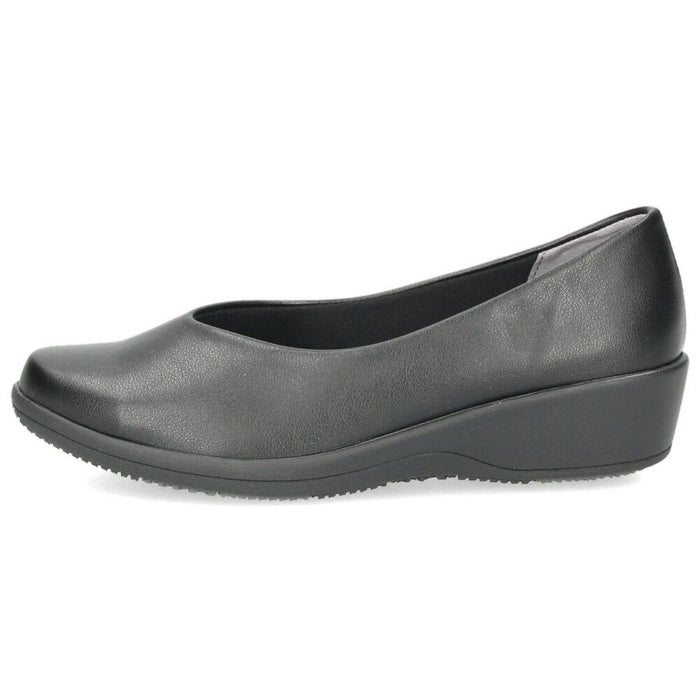 パンプス レディース 靴 Vカット 黒 ブラック オフィスシューズ 軽量 疲れにくい 3E 幅広 日本製 ビジネス ウェッジソール 抗菌防臭加工 パンジー 4078 PANSY パンジーオフィス