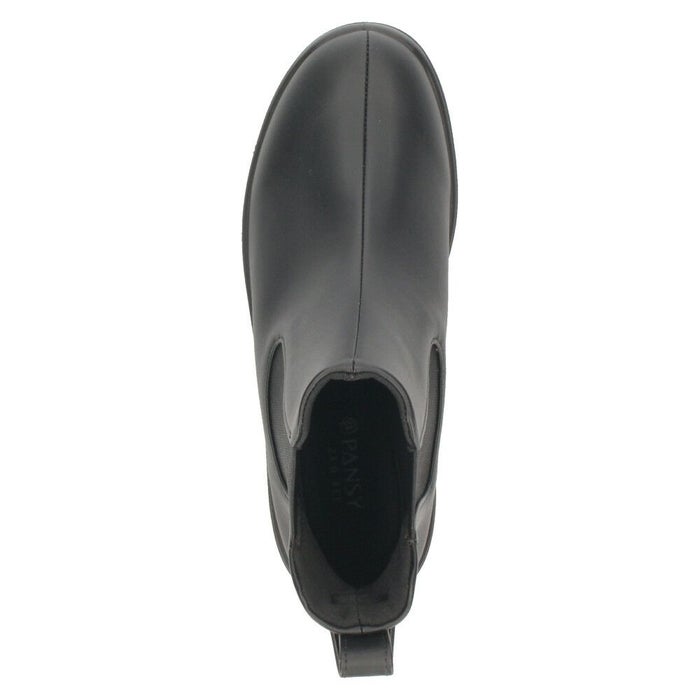 レインブーツ レディース サイドゴア ショートブーツ 長靴 防水 3E 幅広 レインシューズ 雨 カジュアル ガーデニング 抗菌防臭加工 履きやすい パンジー 4810 Pansy