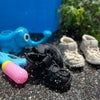 キッズ ベビー サンダル 女の子 男の子 水陸両用 脱げない つま先あり 水遊び 軽量 子ども靴 ウォーターシューズ 黒 スポーツサンダル グルカサンダル Parade 56302