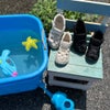 キッズ ベビー サンダル 女の子 男の子 水陸両用 脱げない つま先あり 水遊び 軽量 子ども靴 ウォーターシューズ 黒 スポーツサンダル グルカサンダル Parade 56302