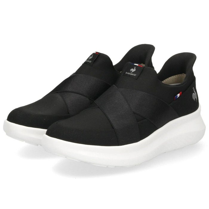 スリッポン レディース スニーカー LCS マルヌ ダブルベルトスリッポン SI ルコック ルコックスポルティフ さっと履ける NEXTEP 消臭 軽量 LECOQ le coq sportif LU5SSN21LZ