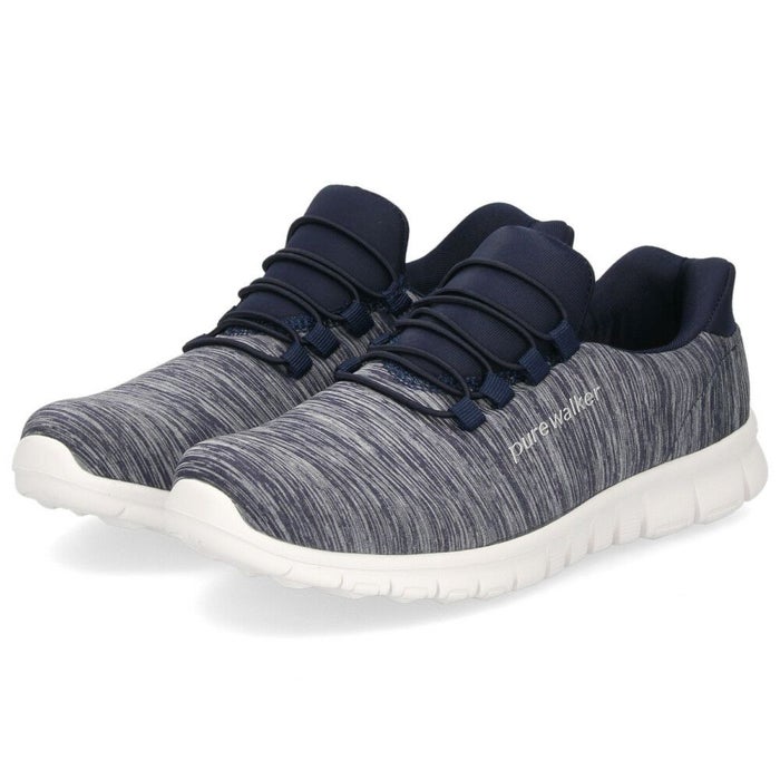 スリッポン レディース スニーカー 履きやすい 疲れない ウォーキング 仕事 運動 ハンズフリー シューズ ゴム紐 黒 白 ピュアウォーカー 靴 pure walker PW1501