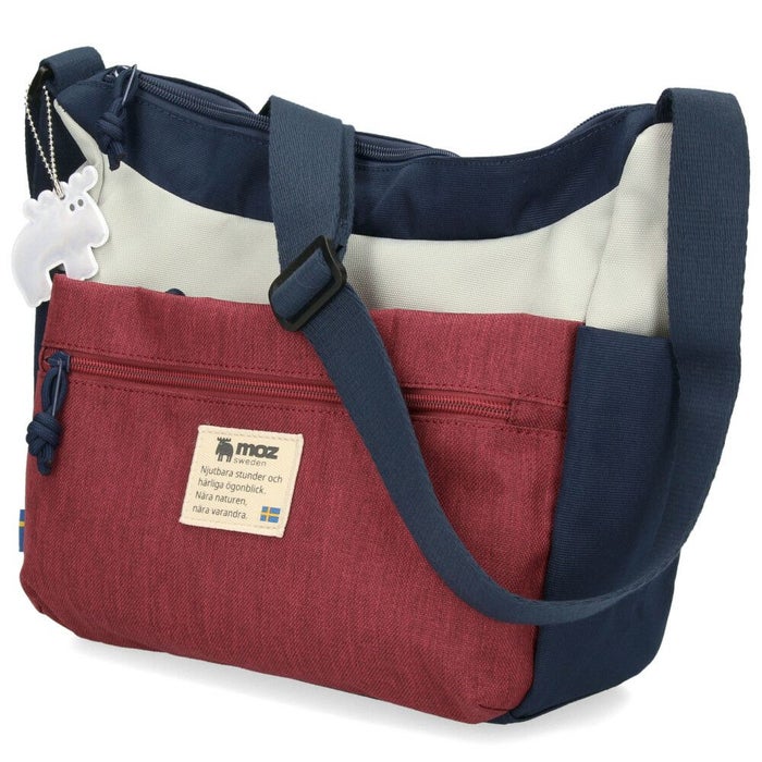 モズ ショルダーバッグ レディース メンズ ユニセックス 斜めがけ 軽量 仕事 旅行 大人 ポケット 多収納 かわいい コンパクト 通勤 カバン 黒 ブラック moz ZZEI28