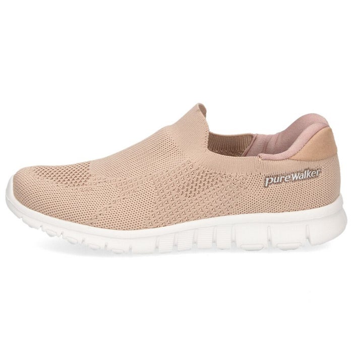 ハンズフリースニーカー レディース スリッポン スライドフィット 立ったまま履ける 履きやすい 軽量 美脚 姿勢サポート 疲労軽減 オフィス ナースシューズ シューズ 靴 ピュアウォーカー PW1502 pure walker