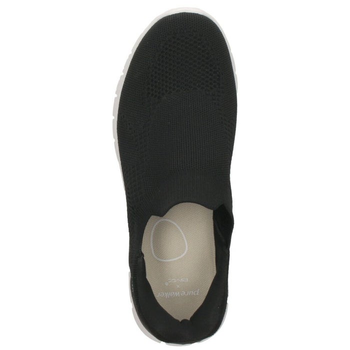 ハンズフリースニーカー レディース スリッポン スライドフィット 立ったまま履ける 履きやすい 軽量 美脚 姿勢サポート 疲労軽減 オフィス ナースシューズ シューズ 靴 ピュアウォーカー PW1502 pure walker