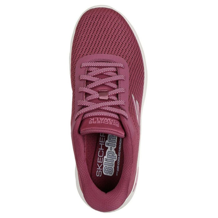 スケッチャーズ スリップインズ レディース スニーカー 黒 厚底 スリッポン ハンズフリー 靴 SKECHERS Slip-ins ゴーウォーク フレックス 125516 ゴム紐 ノーマル幅