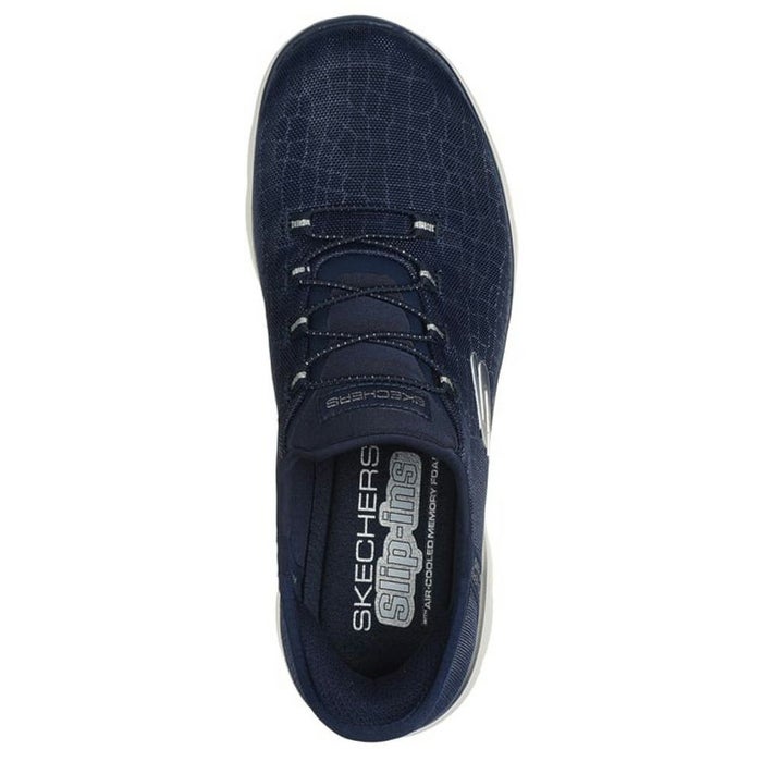 スケッチャーズ スリップインズ レディース 幅広 ワイド幅 スニーカー スリッポン 黒 ブラック ネイビー トープ ハンズフリー ゆったり SKECHERS Slip-ins サミッツ クラッシーナイト 150128W
