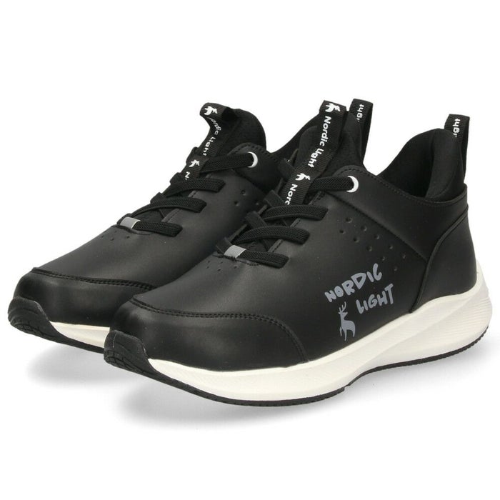 スニーカー レディース スリッポン すぽっと履ける 靴 紐ゴム 軽量 厚底 カジュアル シンプル 歩きやすい ノルディックライト Nordic Light NL0112F