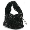 ハンドバッグ レディース スパンコール 黒 ブラック シルバー トートバッグ 鞄 小さめ キラキラ グリームサプライ gream supply 4038 結婚式 上品 大人 きれいめ おしゃれ パーティー