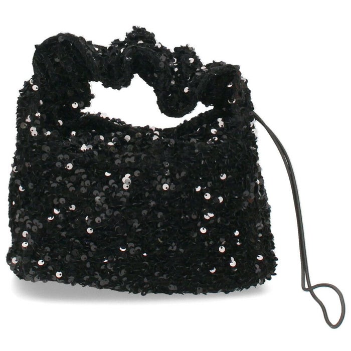 ハンドバッグ レディース スパンコール 黒 ブラック シルバー トートバッグ 鞄 小さめ キラキラ グリームサプライ gream supply 4038 結婚式 上品 大人 きれいめ おしゃれ パーティー