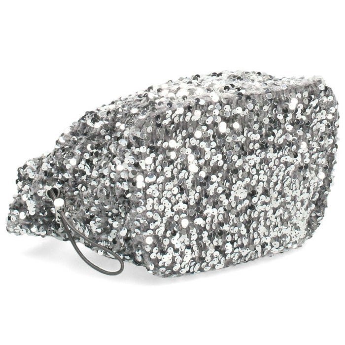 ハンドバッグ レディース スパンコール 黒 ブラック シルバー トートバッグ 鞄 小さめ キラキラ グリームサプライ gream supply 4038 結婚式 上品 大人 きれいめ おしゃれ パーティー