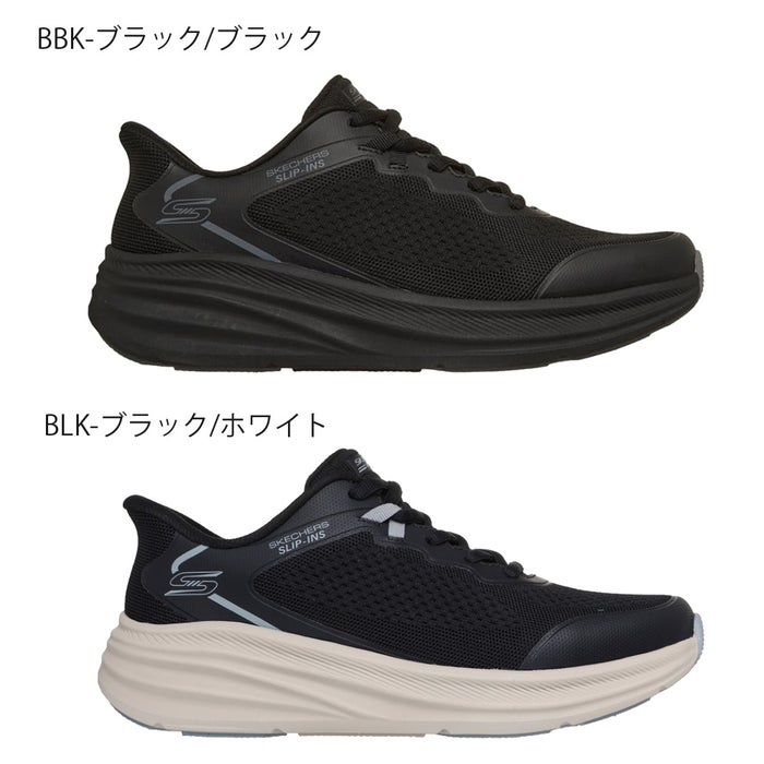 スケッチャーズ スリップインズ メンズ ノーマル幅 ボブス スポート スキルズ スニーカー スリッポン 黒 ブラック ハンズフリー 履きやすい 歩きやすい 通勤 通学 ウォーキング SKECHERS Slip-ins 118431