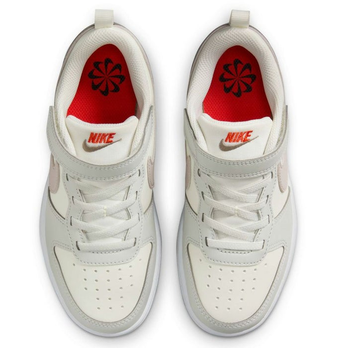 ナイキ キッズ スニーカー NIKE コート ボロー LOW リクラフト PS DV5457-127 靴 マジックテープ ジュニア シューズ 子供靴 通園 通学 普段使い