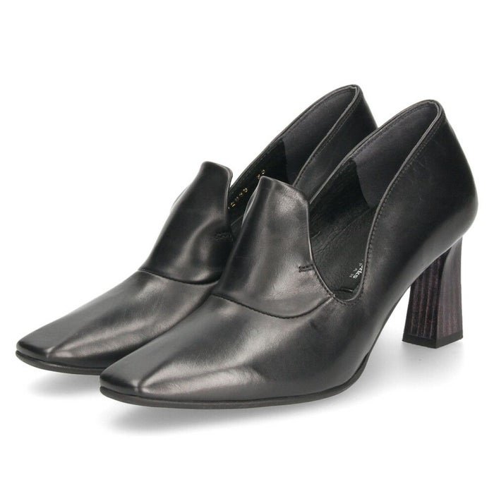 ラボキゴシ ワークス パンプス レディース 7cmスクエアトウカットワークパンプス  黒 ブラック 7cm ヒール 12838 RABOKIGOSHI works 日本製 おしゃれ 上品