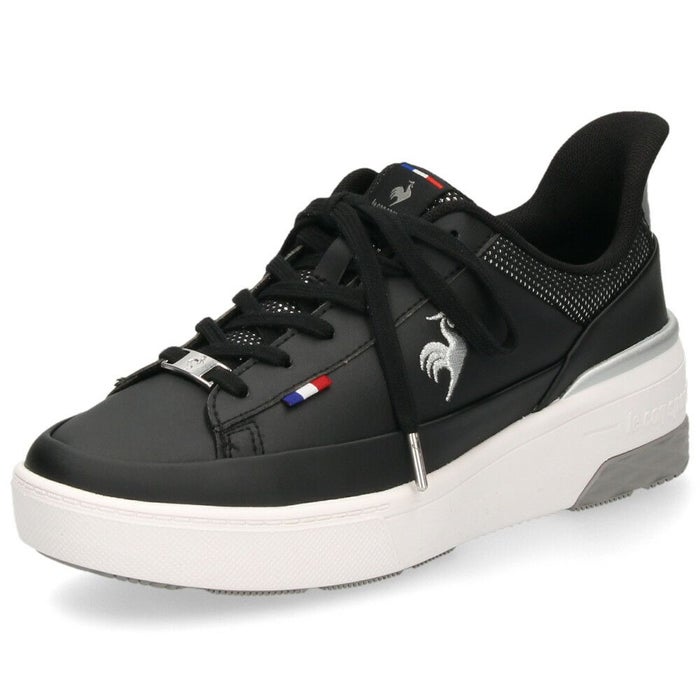 ルコックスポルティフ レディース スニーカー 靴 さっと履ける 防水 LCS セーヴル リフト ll SI LU5FRS74LZ ブラック le coq sportif