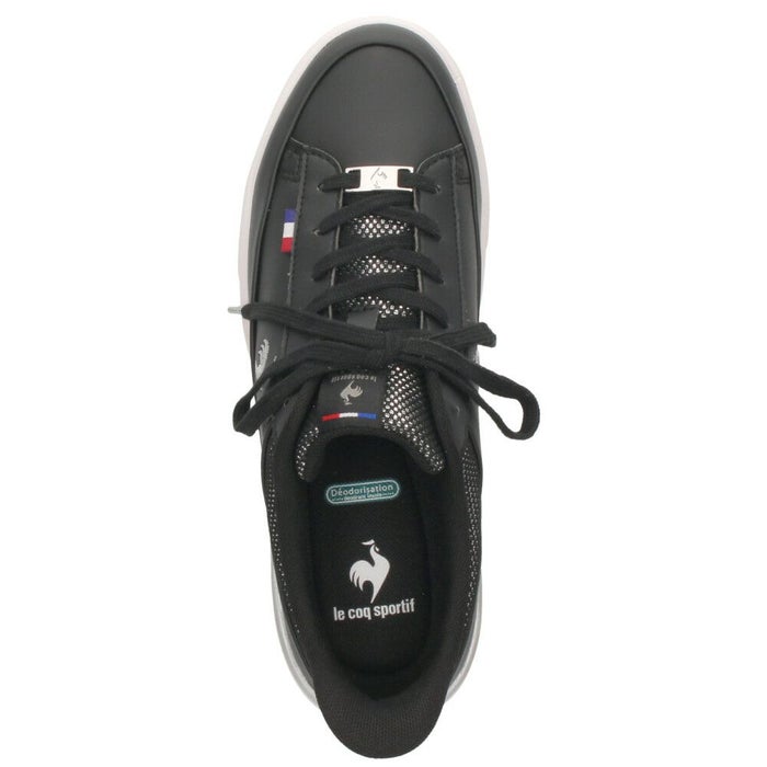 ルコックスポルティフ レディース スニーカー 靴 さっと履ける 防水 LCS セーヴル リフト ll SI LU5FRS74LZ ブラック le coq sportif
