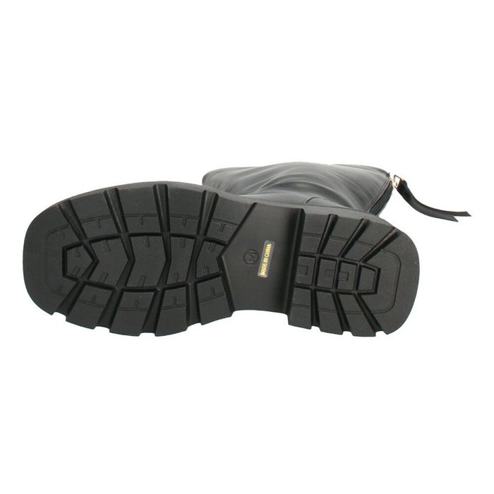 Mafmof マフモフ レディース ロングブーツ 厚底トラックソール ブーツ 靴 ブラック 黒 535WK 537WK 合成皮革 クッションインソール