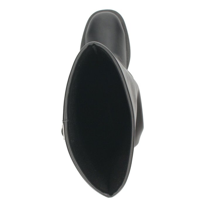 Mafmof マフモフ レディース ロングブーツ 厚底トラックソール ブーツ 靴 ブラック 黒 535WK 537WK 合成皮革 クッションインソール