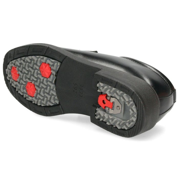 ビジネスシューズ メンズ 防水 防滑 滑らない 幅広 4E 軽量 スリッポン 軽い 歩きやすい クッション性 黒 ネオグリップ ウィルソン 8101 8102 Wilson