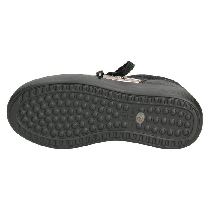 レディース 厚底スニーカー カジュアルシューズ グリッター メタリック ブラック シルバー ブルー ムーム WX1802 MUUM