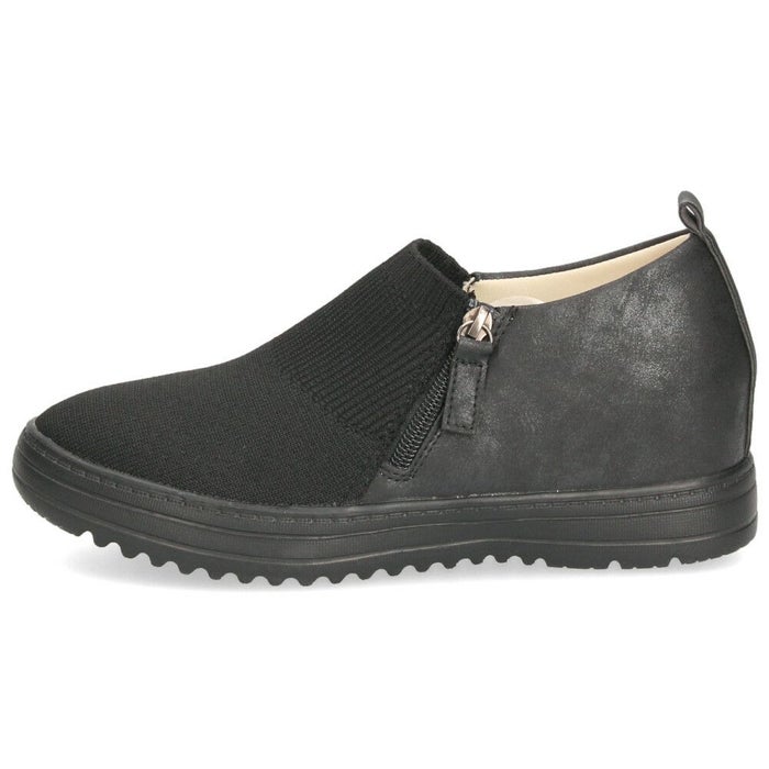 レディース スリッポン 軽量 シューズ 疲れない 幅広 3E 黒 茶色 カジュアル 靴 スニーカー ブラック チョコ ブラウン パレード 16 Parade