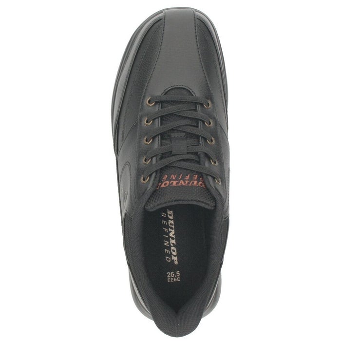 スニーカー メンズ 黒 靴 幅広 4E 履きやすい 立ったまま履ける シューズ 軽量 ハンズフリー ダンロップ リファインド DC1019 ブラック ブラウン DUNLOP REFINED