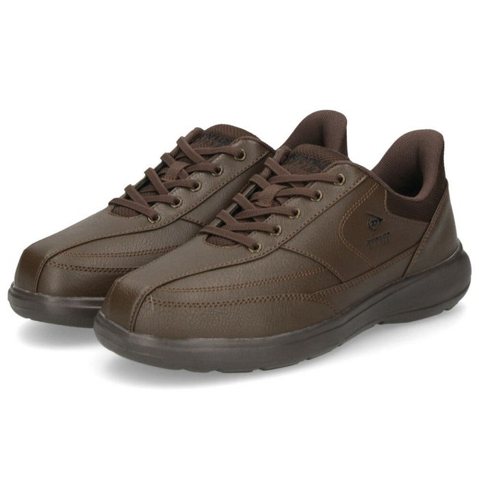 スニーカー メンズ 黒 靴 幅広 4E 履きやすい 立ったまま履ける シューズ 軽量 ハンズフリー ダンロップ リファインド DC1019 ブラック ブラウン DUNLOP REFINED