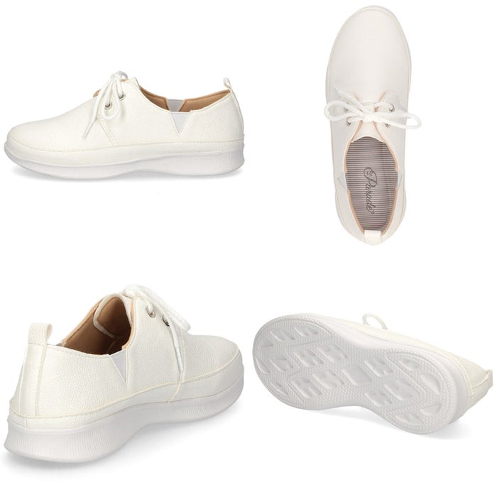 カジュアルシューズ レディース 軽量 歩きやすい 疲れにくい シンプル きれいめ 通勤 通学 スリッポン 紐 Parade 2345 2251