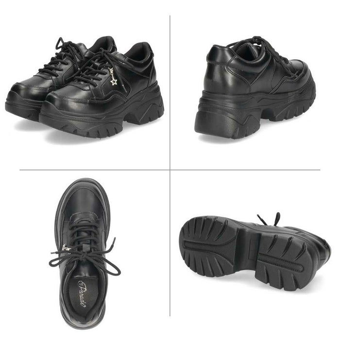 厚底スニーカー レディース 軽量 きれいめ ダッドスニーカー 人気 推し活 推しカラー メンカラ 6cm ヒール 美脚 ウォーキングシューズ 可愛い かわいい おしゃれ Parade 7887