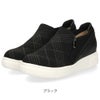 レディース スリッポン 軽量 スニーカー 疲れない 黒 カジュアル シューズ ブラック グレー チョコレート ブラウン 靴 パータム リュクス 40031 PARTAM LUXE