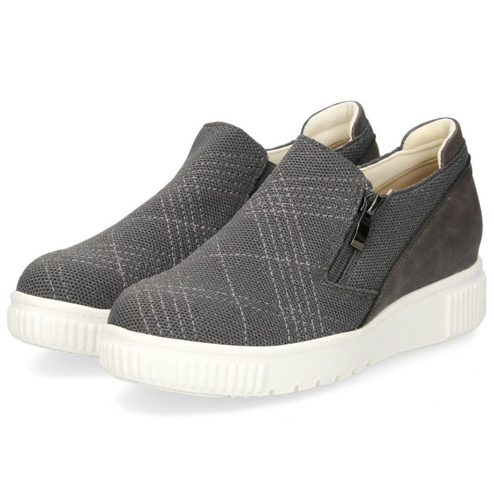 レディース スリッポン 軽量 スニーカー 疲れない 黒 カジュアル シューズ ブラック グレー チョコレート ブラウン 靴 パータム リュクス 40031 PARTAM LUXE