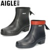 エーグル レインブーツ レディース ショート アンクル丈 長靴 ヒール 黒 防水 ミリカ ボッティロン ラバーブーツ AIGLE ZZFNB28 ノワール マリン