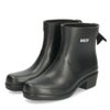 エーグル レインブーツ レディース ショート アンクル丈 長靴 ヒール 黒 防水 ミリカ ボッティロン ラバーブーツ AIGLE ZZFNB28 ノワール マリン
