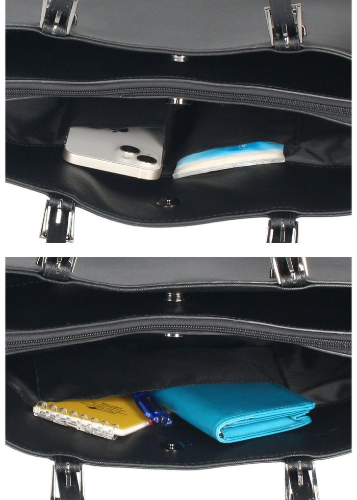 リクルートバッグ レディース 就活 バッグ ビジネスバッグ 通勤バッグ A4 ブラック 黒 軽い 大容量 自立 仕事用 カバン ラムモード 36881 36891