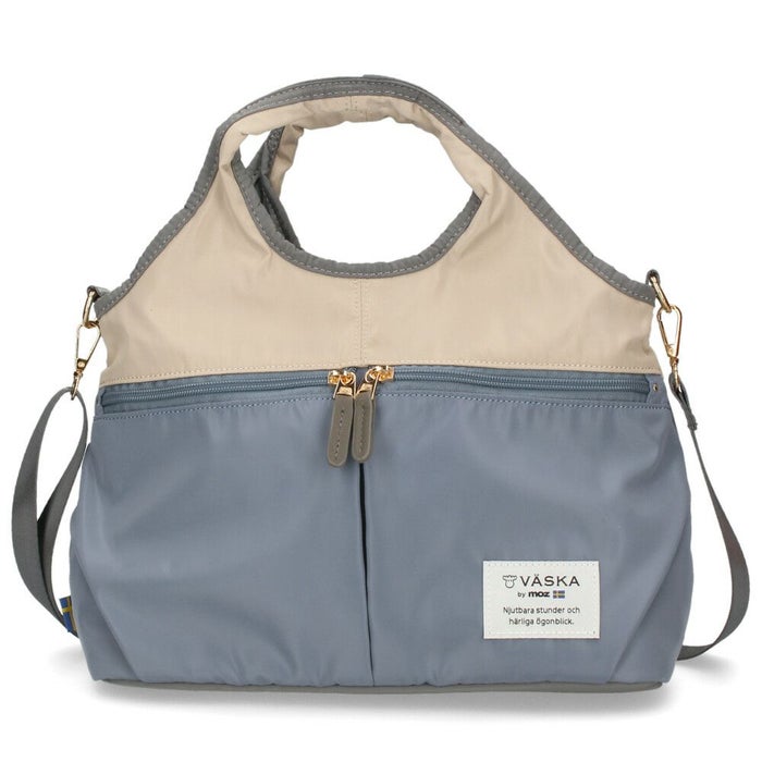 VASKA by moz モズ バッグ ショルダー トートバッグ レディース 2way 斜め掛け 軽量 A5 ファスナー付き 撥水 黒 VZPS-02 ヴェスカバイモズ