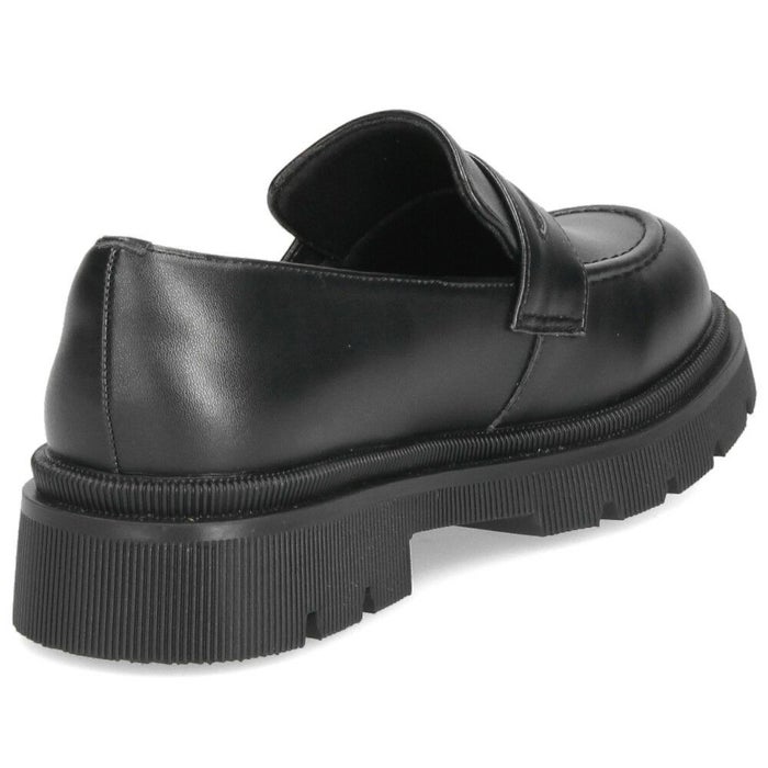 アクロモ ローファー レディース 厚底 やわらか素材 ACROMO 7891 ブラック 黒