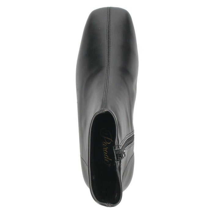 ショートブーツ レディース レインシューズ  防水 履きやすい シンプル おしゃれ 晴雨兼用 滑りにくい ふわふわ インソール ストレッチ素材 ファスナー Parade パレード YDSB9100R