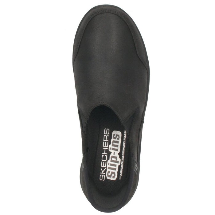 スケッチャーズ スリップインズ レディース スニーカー 紐なし スリッポン SKECHERS Slip-ins Relaxed Fit リラックスドフィット イージー ゴーイング 158630 ハンズフリー ノーマル幅 つま先幅広