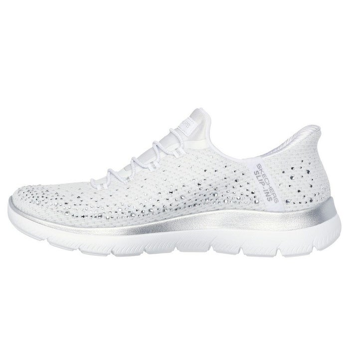 スケッチャーズ スリップインズ レディース スニーカー スリッポン 靴 ハンズフリー 軽量 SKECHERS Slip-ins サミッツ ブリリアント シャイン 150273