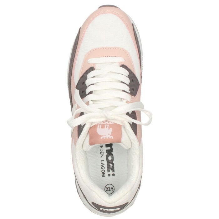 モズ スニーカー レディース 厚底 エアクッション moz 402502 カジュアル シューズ  靴 黒 歩きやすい 軽量 疲れない 通勤 通学 普段使い お出かけ 旅行